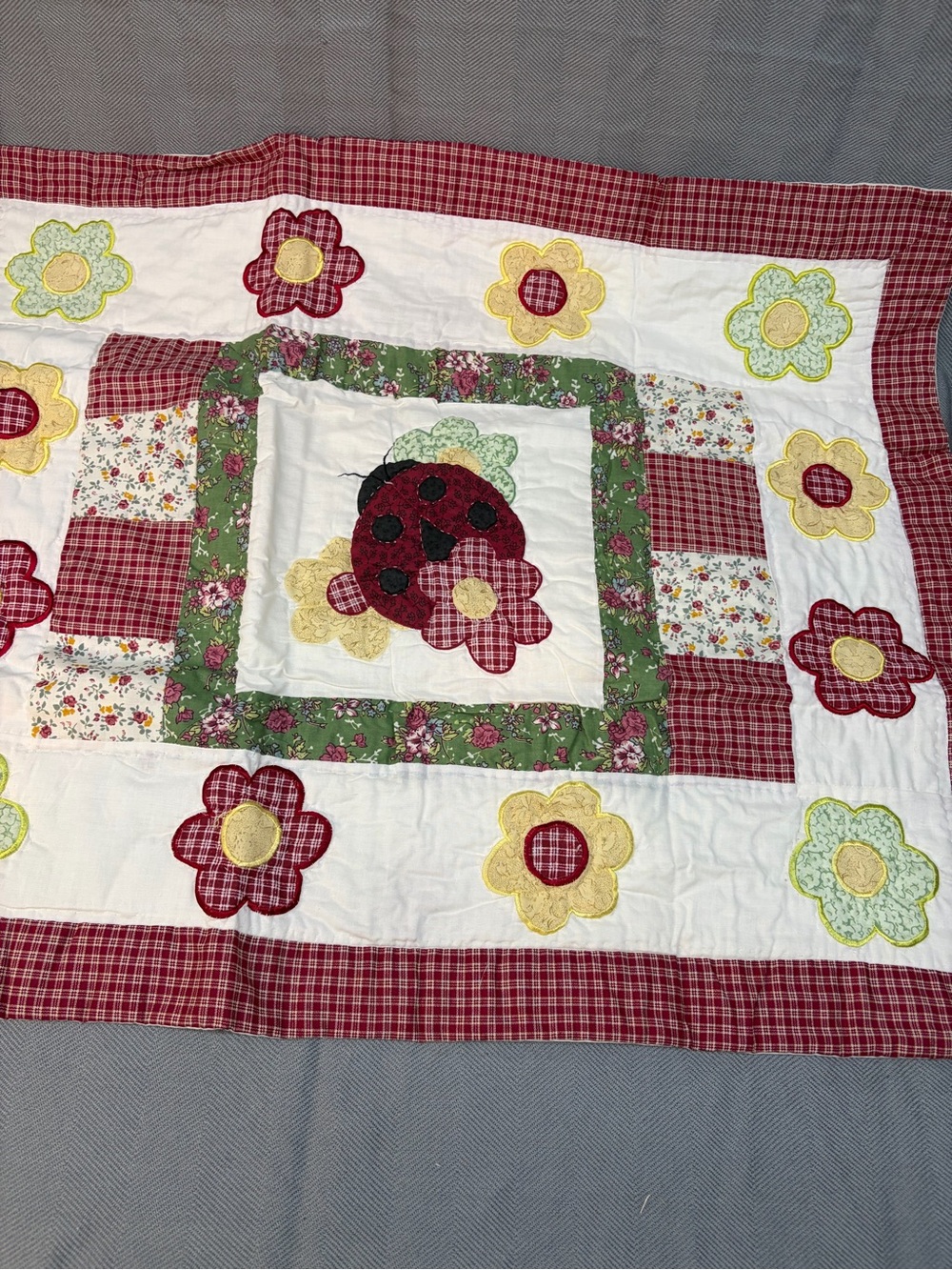 NWT ladybugs fancy pillow sham 24” x 30” vintage 2002 target